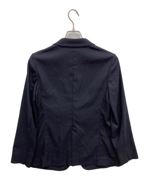 23区（ニジュウサンク）23区 (ニジュウサンク) アイアスマットストレッチ テーラード ジャケット ネイビー サイズ:40の古着・服飾アイテム