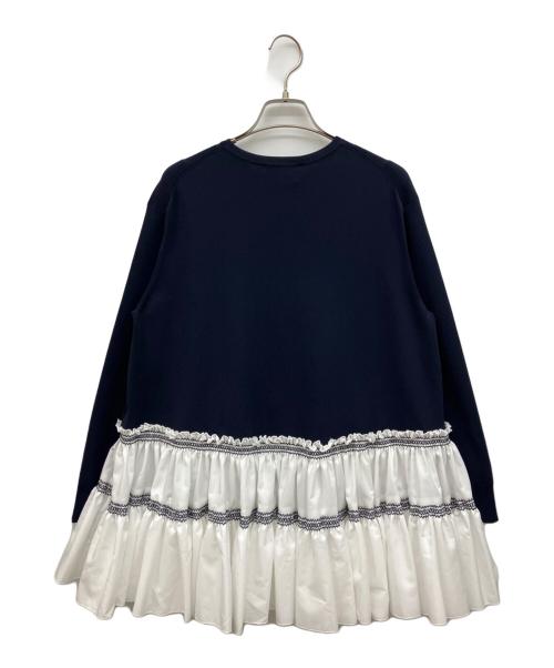 UNITED ARROWS（ユナイテッドアローズ）UNITED ARROWS (ユナイテッドアローズ) エンブロ ティアード コンビニット ネイビー サイズ:Fの古着・服飾アイテム