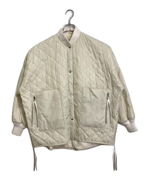 Adam et Rope（アダム エ ロペ）Adam et Rope (アダム エ ロペ) サステナブルキルティングジャケット　中綿ジャケット　アウター ホワイト サイズ:FREEの古着・服飾アイテム