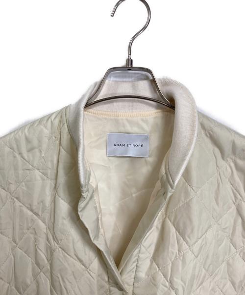 Adam et Rope（アダム エ ロペ）Adam et Rope (アダム エ ロペ) サステナブルキルティングジャケット　中綿ジャケット　アウター ホワイト サイズ:FREEの古着・服飾アイテム