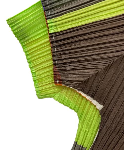PLEATS PLEASE（プリーツプリーズ）PLEATS PLEASE (プリーツプリーズ) プリーツ半袖カットソー マルチカラー サイズ:3の古着・服飾アイテム