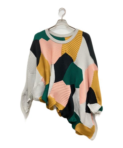 ISSEY MIYAKE（イッセイミヤケ）ISSEY MIYAKE (イッセイミヤケ) KONEKONE変形プリーツニット マルチカラー サイズ:2の古着・服飾アイテム
