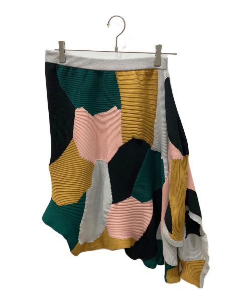 ISSEY MIYAKE（イッセイミヤケ）ISSEY MIYAKE (イッセイミヤケ) KONEKONE変形プリーツスカート マルチカラー サイズ:2の古着・服飾アイテム