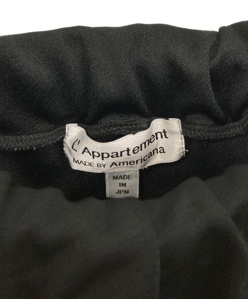 L'appartement（アパルトモン）L'Appartement (アパルトモン) Americana (アメリカーナ) トラックパンツ ブラック サイズ:Sの古着・服飾アイテム