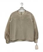 THIRD MAGAZINEサードマガジン）の古着「ボリューム袖ブラウス」｜ベージュ