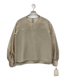 THIRD MAGAZINE（サードマガジン）の古着「ボリューム袖ブラウス」｜ベージュ