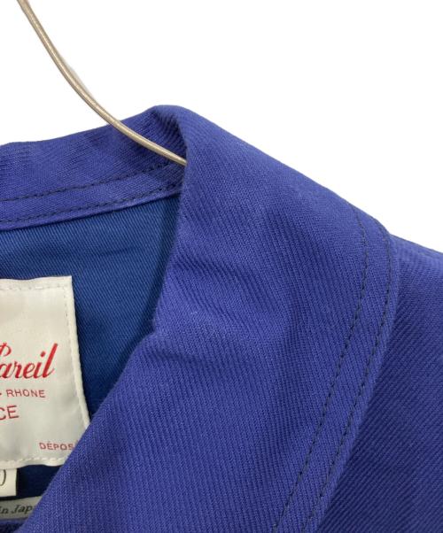 Le Sans Pareil（ル サン パレイユ）Le Sans Pareil (ル サン パレイユ) コットンモールスキン トラディショナル ダブルカバーオール/COTTON MOLESKIN TRADITIONAL DOUBLE COVERALL ブルー サイズ:40の古着・服飾アイテム