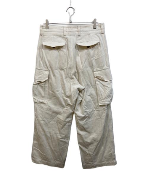 OUTIL（ウティ）OUTIL (ウティ) コットンヘリンボーンカーゴパンツ アイボリー サイズ:1の古着・服飾アイテム