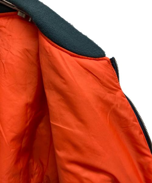 RE:CIRCLE STUDIO（リメイクスタジオ）RE:CIRCLE STUDIO (リメイクスタジオ) リメイクMA-1ジャケット ネイビー×ベージュ サイズ:Freeの古着・服飾アイテム