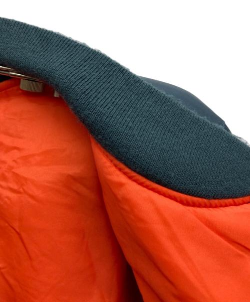 RE:CIRCLE STUDIO（リメイクスタジオ）RE:CIRCLE STUDIO (リメイクスタジオ) リメイクMA-1ジャケット ネイビー×ベージュ サイズ:Freeの古着・服飾アイテム