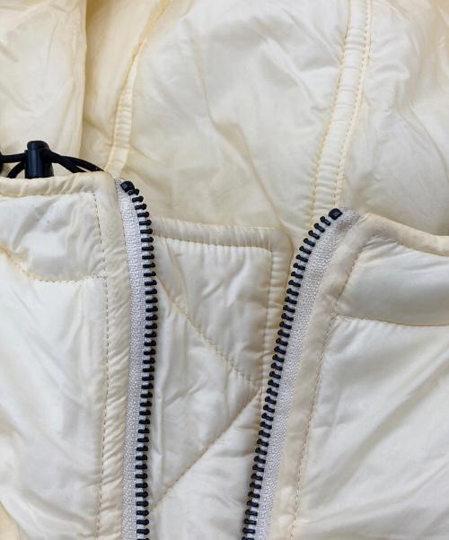 JOHN MASON SMITH（ジョンメイソンスミス）JOHN MASON SMITH (ジョンメイソンスミス) ナイロンタフタ フーディー MA-1 ジャケット　アウター　日本製 アイボリー サイズ:Lの古着・服飾アイテム