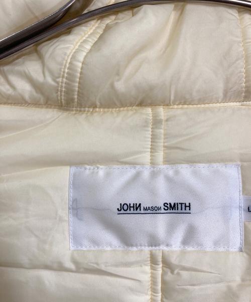JOHN MASON SMITH（ジョンメイソンスミス）JOHN MASON SMITH (ジョンメイソンスミス) ナイロンタフタ フーディー MA-1 ジャケット　アウター　日本製 アイボリー サイズ:Lの古着・服飾アイテム