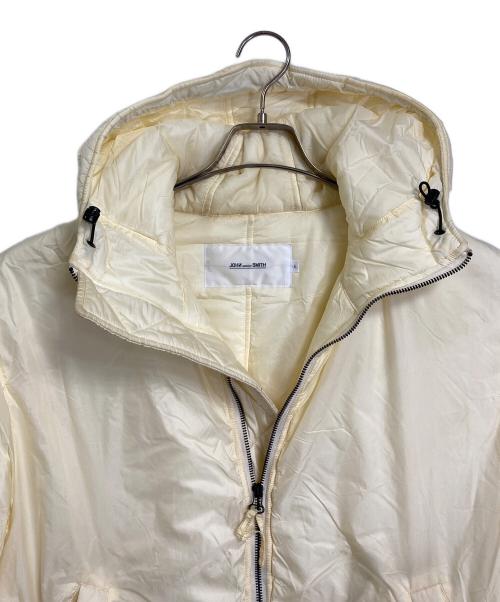 JOHN MASON SMITH（ジョンメイソンスミス）JOHN MASON SMITH (ジョンメイソンスミス) ナイロンタフタ フーディー MA-1 ジャケット　アウター　日本製 アイボリー サイズ:Lの古着・服飾アイテム