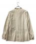 ALEKSANDR MANAMIS (アレクサンダー・マナミ) aleksandr manamis ストライプシャツ ベージュ サイズ:3：18000円