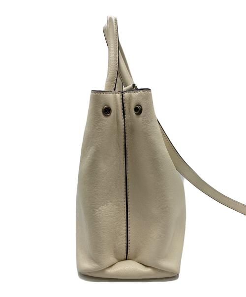 MOTHERHOUSE（マザーハウス）MOTHERHOUSE (マザーハウス) 2WAYトートバッグ アイボリーの古着・服飾アイテム