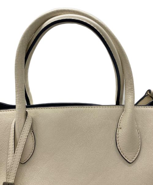 MOTHERHOUSE（マザーハウス）MOTHERHOUSE (マザーハウス) 2WAYトートバッグ アイボリーの古着・服飾アイテム