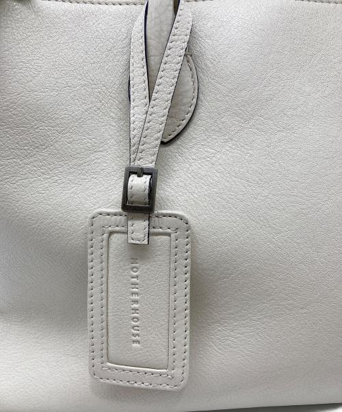MOTHERHOUSE（マザーハウス）MOTHERHOUSE (マザーハウス) 2WAYトートバッグ アイボリーの古着・服飾アイテム