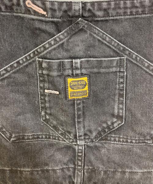WASHINGTON DEE CEE（ワシントンディーシー）WASHINGTON DEE CEE (ワシントンディーシー) ダメージデニムオーバーオール ブラック サイズ:26の古着・服飾アイテム