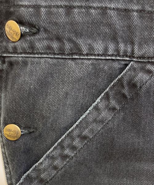 WASHINGTON DEE CEE（ワシントンディーシー）WASHINGTON DEE CEE (ワシントンディーシー) ダメージデニムオーバーオール ブラック サイズ:26の古着・服飾アイテム