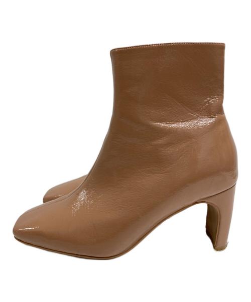 MAISON SPECIAL（メゾンスペシャル）MAISON SPECIAL (メゾンスペシャル) Square Plain Short Boots ベージュ サイズ:365の古着・服飾アイテム