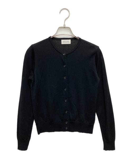 BETOUPE（ベトゥープ）BETOUPE (ベトゥープ) ウールカーディガン ブラック サイズ:32の古着・服飾アイテム
