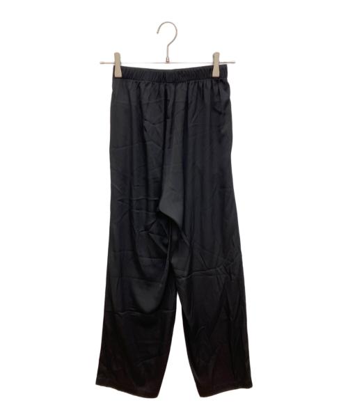 MUSE（ミューズ）MUSE (ミューズ) シルクサテン イージーパンツ ブラック サイズ:34の古着・服飾アイテム
