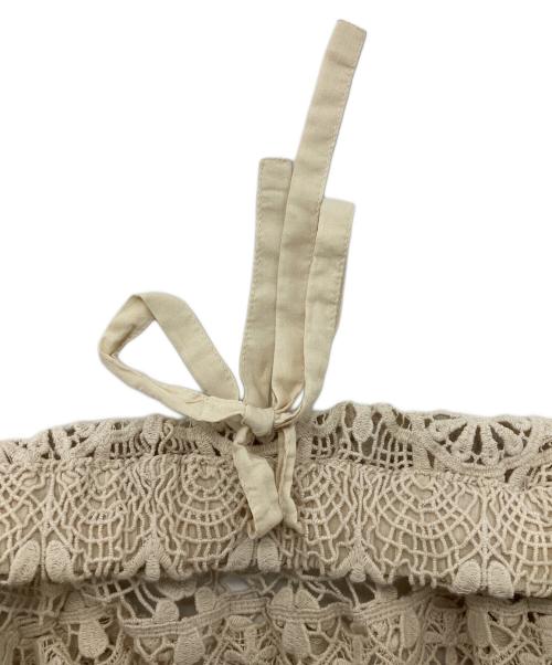 journal standard luxe（ジャーナルスタンダード ラックス）journal standard luxe (ジャーナルスタンダード リュクス) レースMIXスカート ベージュ サイズ:FREEの古着・服飾アイテム