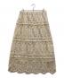 journal standard luxe（ジャーナルスタンダード リュクス）の古着「レースMIXスカート」｜ベージュ