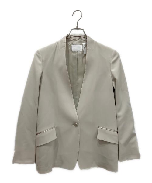 Col Pierrot（コルピエロ）Col Pierrot (コルピエロ) サテンコンビジャケット ベージュ サイズ:38の古着・服飾アイテム