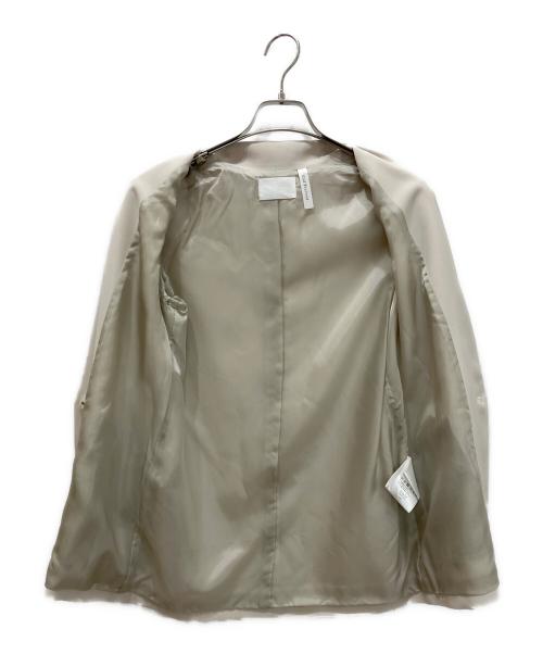 Col Pierrot（コルピエロ）Col Pierrot (コルピエロ) サテンコンビジャケット ベージュ サイズ:38の古着・服飾アイテム