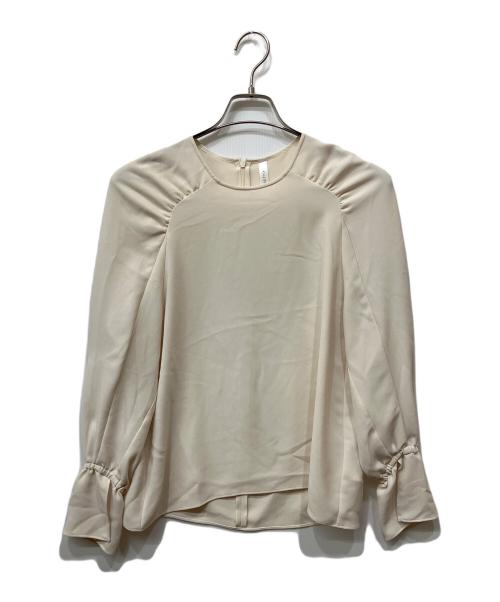Col Pierrot（コルピエロ）Col Pierrot (コルピエロ) スリーブギャザーブラウス ベージュ サイズ:38の古着・服飾アイテム