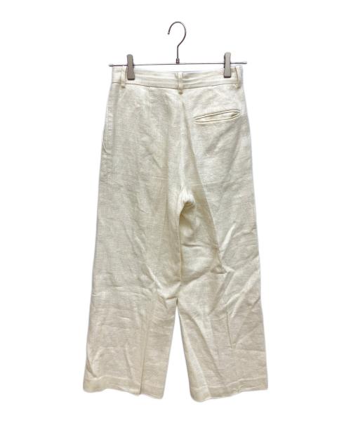 DES PRES（デ プレ）DES PRES (デ プレ) ウェットリネン 2タックパンツ アイボリー サイズ:32の古着・服飾アイテム