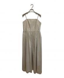 allureville（アルアバイル）の古着「24SS タイプライターチンツキャミソールワンピース」｜ベージュ