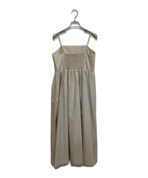 allureville（アルアバイル）allureville (アルアバイル) 24SS タイプライターチンツキャミソールワンピース ベージュ サイズ:SIZE 2の古着・服飾アイテム