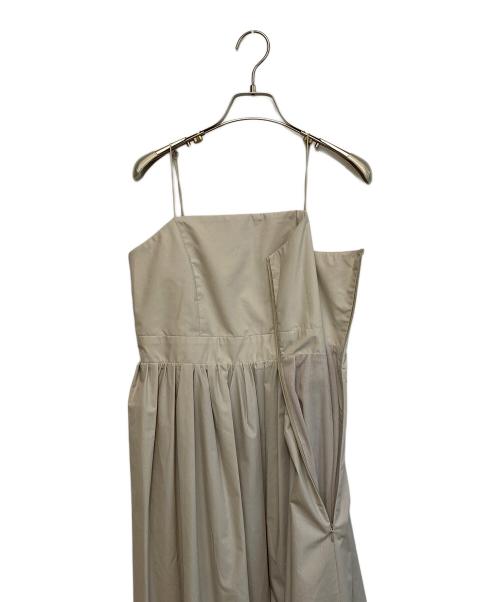 allureville（アルアバイル）allureville (アルアバイル) 24SS タイプライターチンツキャミソールワンピース ベージュ サイズ:SIZE 2の古着・服飾アイテム