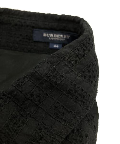 BURBERRY LONDON（バーバリーロンドン）BURBERRY LONDON (バーバリーロンドン) 半袖レースブラウス ブラック サイズ:44の古着・服飾アイテム