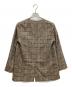 theory luxe (セオリーリュクス) ノーカラージャケット　チェックジャケット ブラウン サイズ:38：7000円