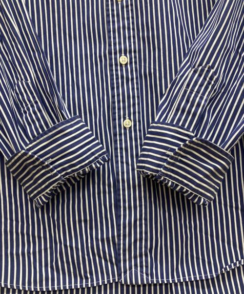 RALPH LAUREN（ラルフローレン）RALPH LAUREN (ラルフローレン) ストライプBDシャツ　ワンポイントシャツ ネイビー サイズ:XXLの古着・服飾アイテム
