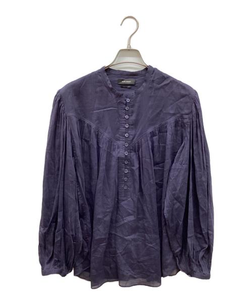 ISABEL MARANT（イザベルマラン）ISABEL MARANT (イザベルマラン) KILEDIA シアープリーツブラウス ネイビー サイズ:38の古着・服飾アイテム