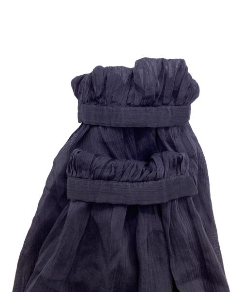 ISABEL MARANT（イザベルマラン）ISABEL MARANT (イザベルマラン) KILEDIA シアープリーツブラウス ネイビー サイズ:38の古着・服飾アイテム
