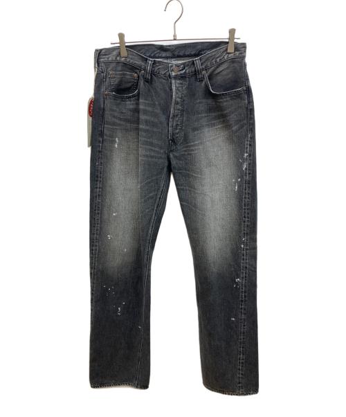 FULLCOUNT（フルカウント）FULLCOUNT (フルカウント) STRAIGHT BLACK HAND WASH SELVEDGE DENIM ブラック サイズ:33の古着・服飾アイテム