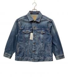 CLOTH&CROSS（クロスアンドクロス）の古着「クロスオリジナルビッグシルエットGジャン」｜インディゴ