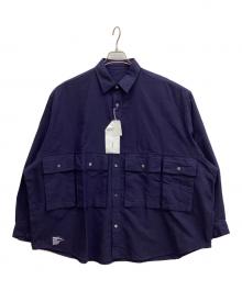 FreshService（フレッシュサービス）の古着「OXFORD FLAP POCKET L/S SHIRT」｜ネイビー