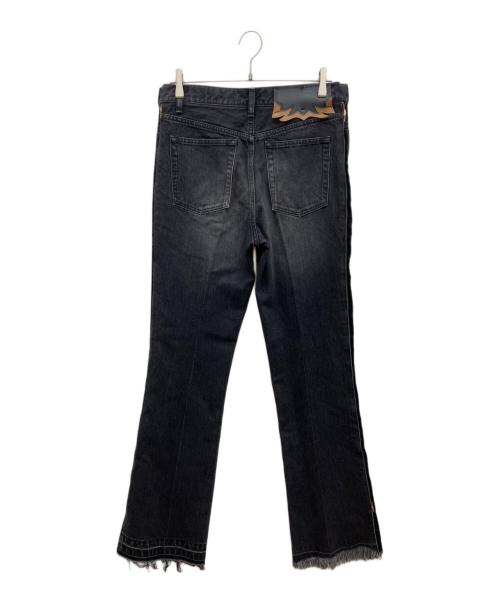 TOGA ARCHIVES（トーガアーカイブス）TOGA ARCHIVES (トーガアーカイブス) サイドジップ セミフレアデニムパンツ ブラック サイズ:Lの古着・服飾アイテム