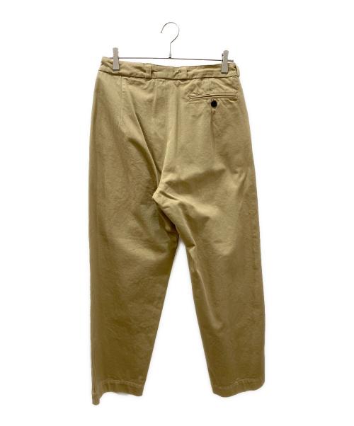 OUTIL（ウティ）OUTIL (ウティ) PANTALON MAGLIOC タックワイドチノ トラウザーパンツ ベージュの古着・服飾アイテム