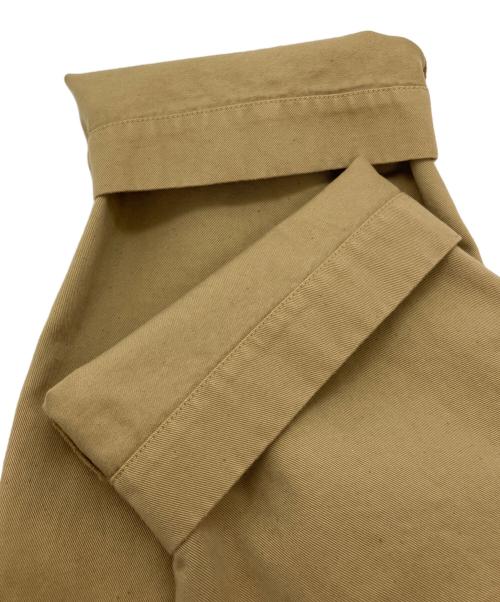 OUTIL（ウティ）OUTIL (ウティ) PANTALON MAGLIOC タックワイドチノ トラウザーパンツ ベージュの古着・服飾アイテム