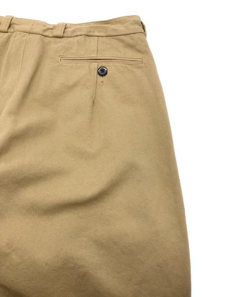 OUTIL（ウティ）OUTIL (ウティ) PANTALON MAGLIOC タックワイドチノ トラウザーパンツ ベージュの古着・服飾アイテム