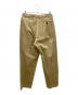 OUTIL (ウティ) PANTALON MAGLIOC タックワイドチノ トラウザーパンツ ベージュ：16000円