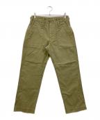 CLOTH&CROSSクロスアンドクロス）の古着「ベイカーパンツ」｜オリーブ
