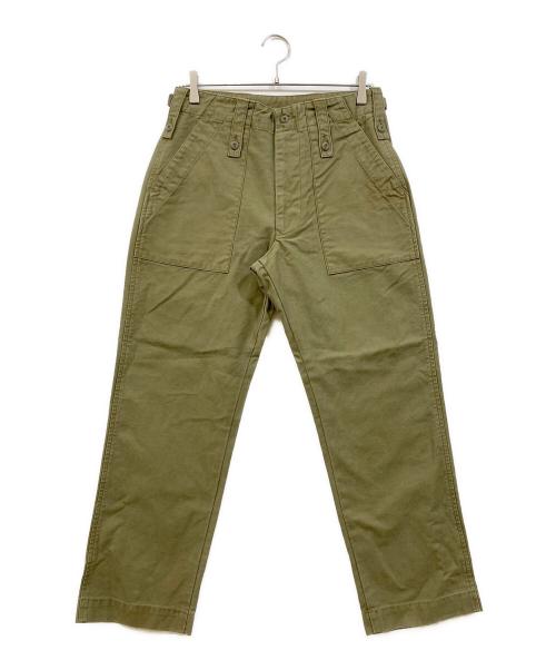 CLOTH&CROSS（クロスアンドクロス）CLOTH&CROSS (クロスアンドクロス) ベイカーパンツ オリーブ サイズ:1の古着・服飾アイテム